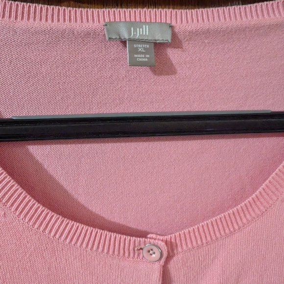 J. Jill Light Pink Women's Cardigan - Picture 2 of 2